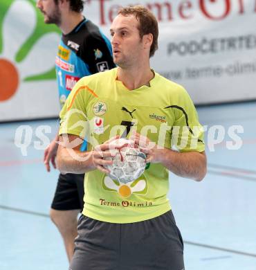 Handball Bundesliga. HC Kelag Kaernten gegen UHC Erste Bank Hollabrunn.  Bostjan Hribar (HCK). Klagenfurt, am 20.10.2012.
Foto: Kuess
---
pressefotos, pressefotografie, kuess, qs, qspictures, sport, bild, bilder, bilddatenbank