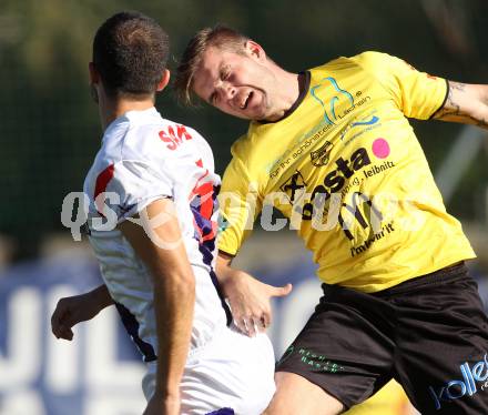 Fussball. Regionallliga. SAK gegen Allerheiligen. Veliu Murat (SAK), Prejac Andrej (Allerheiligen). Klagenfurt, 20.10.2012.
Foto: Kuess
---
pressefotos, pressefotografie, kuess, qs, qspictures, sport, bild, bilder, bilddatenbank