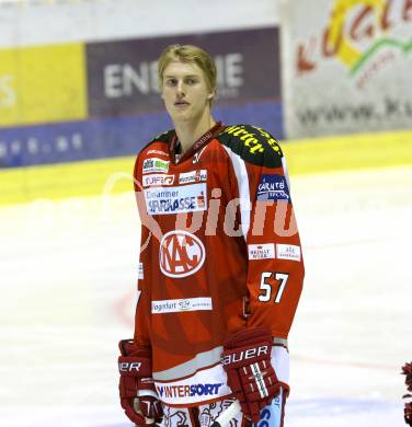 EBEL. Eishockey Bundesliga. EC KAC gegen HC TWK Innsbruck "Die Haie".   Tyler Myers (KAC). Klagenfurt, am 21.10.2012.
Foto: Kuess 


---
pressefotos, pressefotografie, kuess, qs, qspictures, sport, bild, bilder, bilddatenbank