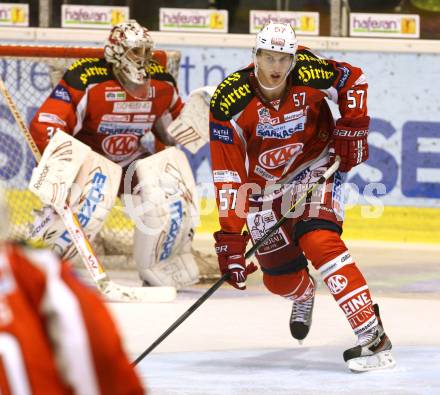 EBEL. Eishockey Bundesliga. EC KAC gegen HC TWK Innsbruck "Die Haie".   Tyler Myers (KAC). Klagenfurt, am 21.10.2012.
Foto: Kuess 


---
pressefotos, pressefotografie, kuess, qs, qspictures, sport, bild, bilder, bilddatenbank