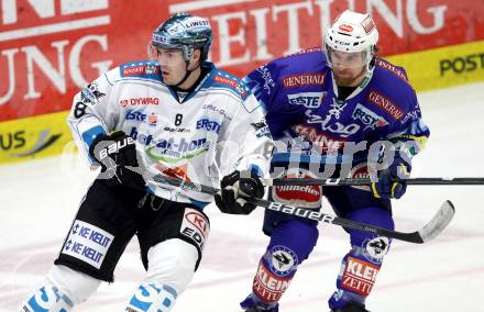 EBEL. Eishockey Bundesligal. EC VSV gegen EHC LIWEST Linz. Michael Grabner,  (VSV), Michael Mayr (Linz). Villach, am 21.10.2012.
Foto: Kuess 


---
pressefotos, pressefotografie, kuess, qs, qspictures, sport, bild, bilder, bilddatenbank