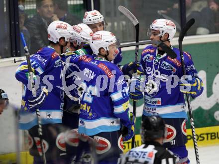 EBEL. Eishockey Bundesligal. EC VSV gegen EHC LIWEST Linz. Torjubel VSV. Villach, am 21.10.2012.
Foto: Kuess 


---
pressefotos, pressefotografie, kuess, qs, qspictures, sport, bild, bilder, bilddatenbank