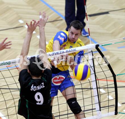 Volleyball. MEVZA. SK Aich/Dob gegen Kakanj.  Kosl Miha (Aich/Dob). Bleiburg, 24.10.2012.
Foto: Kuess
---
pressefotos, pressefotografie, kuess, qs, qspictures, sport, bild, bilder, bilddatenbank