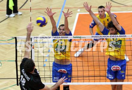 Volleyball. MEVZA. SK Aich/Dob gegen Kakanj. Rok Satler, Reiser Gerald (Aich/Dob). Bleiburg, 24.10.2012.
Foto: Kuess
---
pressefotos, pressefotografie, kuess, qs, qspictures, sport, bild, bilder, bilddatenbank