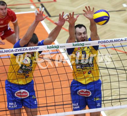 Volleyball. MEVZA. SK Aich/Dob gegen Kakanj. Hruska Michal, Grut Andrej (Aich/Dob). Bleiburg, 24.10.2012.
Foto: Kuess
---
pressefotos, pressefotografie, kuess, qs, qspictures, sport, bild, bilder, bilddatenbank