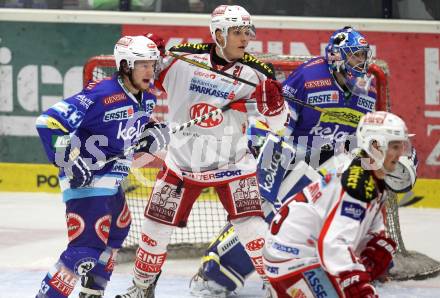 EBEL. Eishockey Bundesligal. EC VSV gegen KAC. Andreas Wiedergut,  (VSV), Manuel Geier (KAC). Villach, am 26.10.2012.
Foto: Kuess 


---
pressefotos, pressefotografie, kuess, qs, qspictures, sport, bild, bilder, bilddatenbank