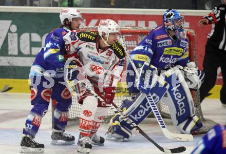 EBEL. Eishockey Bundesligal. EC VSV gegen KAC.. Andreas Wiedergut, Thomas Hoeneckl, (VSV), John Lammers  (KAC). Villach, am 26.10.2012.
Foto: Kuess 


---
pressefotos, pressefotografie, kuess, qs, qspictures, sport, bild, bilder, bilddatenbank