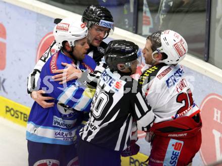 EBEL. Eishockey Bundesliga. EC VSV gegen KAC. Rauferei Derek Damon,  (VSV), Kirk Furey (KAC). Villach, am 26.10.2012.
Foto: Kuess 


---
pressefotos, pressefotografie, kuess, qs, qspictures, sport, bild, bilder, bilddatenbank