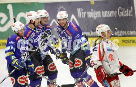 EBEL. Eishockey Bundesliga. EC VSV gegen KAC. Torjubel VSV. Villach, am 26.10.2012.
Foto: Kuess 


---
pressefotos, pressefotografie, kuess, qs, qspictures, sport, bild, bilder, bilddatenbank