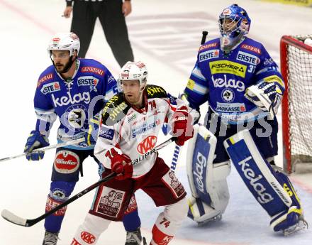 EBEL. Eishockey Bundesliga. EC VSV gegen KAC. Scott Hotham, Thomas Hoeneckl, (VSV), Jamie Lundmark  (KAC). Villach, am 26.10.2012.
Foto: Kuess 


---
pressefotos, pressefotografie, kuess, qs, qspictures, sport, bild, bilder, bilddatenbank