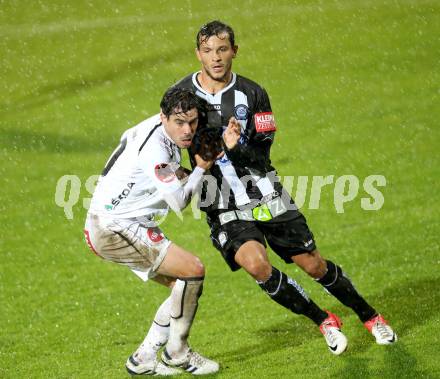 Fussball. Bundesliga. RZ Pellets WAC gegen SK Puntigamer Sturm Graz.  David De Paula,  (WAC), Haris Bukva (Graz). Wolfsberg, 27.10.2012.
Foto: Kuess

---
pressefotos, pressefotografie, kuess, qs, qspictures, sport, bild, bilder, bilddatenbank