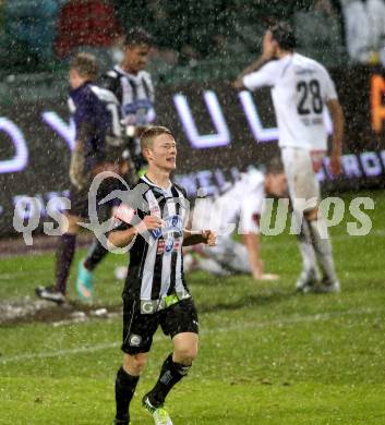 Fussball. Bundesliga. RZ Pellets WAC gegen SK Puntigamer Sturm Graz.  Torjubel Florian Kainz (Graz). Wolfsberg, 27.10.2012.
Foto: Kuess

---
pressefotos, pressefotografie, kuess, qs, qspictures, sport, bild, bilder, bilddatenbank