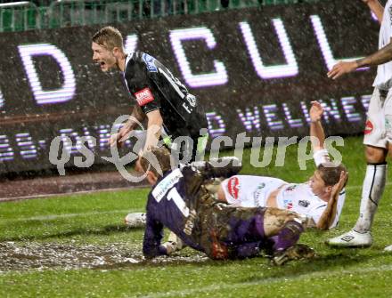 Fussball. Bundesliga. RZ Pellets WAC gegen SK Puntigamer Sturm Graz.  Torjubel Florian Kainz (Graz). Wolfsberg, 27.10.2012.
Foto: Kuess

---
pressefotos, pressefotografie, kuess, qs, qspictures, sport, bild, bilder, bilddatenbank