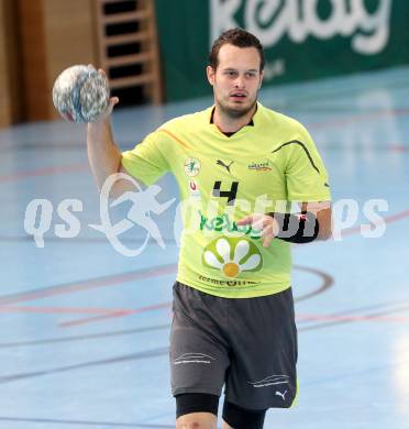 Handball Bundesliga. HC Kelag Kaernten gegen UHC Erste Bank Hollabrunn.  Patrick Jochum (HCK). Klagenfurt, am 20.10.2012.
Foto: Kuess
---
pressefotos, pressefotografie, kuess, qs, qspictures, sport, bild, bilder, bilddatenbank