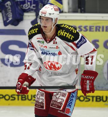 EBEL. Eishockey Bundesliga. EC VSV gegen KAC. Tyler Myers (KAC). Villach, am 26.10.2012.
Foto: Kuess 


---
pressefotos, pressefotografie, kuess, qs, qspictures, sport, bild, bilder, bilddatenbank