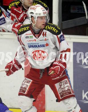 EBEL. Eishockey Bundesliga. EC VSV gegen KAC. Markus Pirmann (KAC). Villach, am 26.10.2012.
Foto: Kuess 


---
pressefotos, pressefotografie, kuess, qs, qspictures, sport, bild, bilder, bilddatenbank