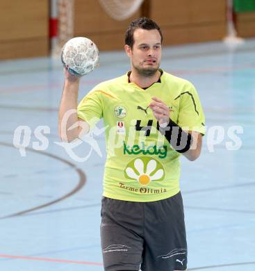 Handball Bundesliga. HC Kelag Kaernten gegen UHC Erste Bank Hollabrunn.  Patrick Jochum (HCK). Klagenfurt, am 20.10.2012.
Foto: Kuess
---
pressefotos, pressefotografie, kuess, qs, qspictures, sport, bild, bilder, bilddatenbank