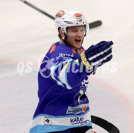 EBEL. Eishockey Bundesligal. EC VSV gegen EHC LIWEST Linz. Torjubel John Hughes (VSV). Villach, am 21.10.2012.
Foto: Kuess 


---
pressefotos, pressefotografie, kuess, qs, qspictures, sport, bild, bilder, bilddatenbank