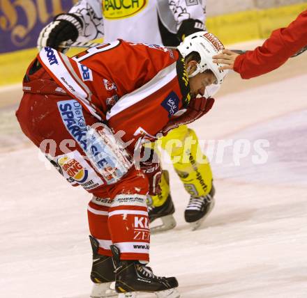 EBEL. Eishockey Bundesliga. EC KAC gegen Dornbirner Eishockey Club.   Stefan Geier (KAC). Klagenfurt, am 30.10.2012.
Foto: Kuess 


---
pressefotos, pressefotografie, kuess, qs, qspictures, sport, bild, bilder, bilddatenbank