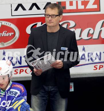 EBEL. Eishockey Bundesliga. EC VSV gegen HC TWK Innsbruck "Die Haie".  Trainer Hannu Jaervenpaeae (VSV). Villach, am 30.10.2012.
Foto: Kuess 

---
pressefotos, pressefotografie, kuess, qs, qspictures, sport, bild, bilder, bilddatenbank