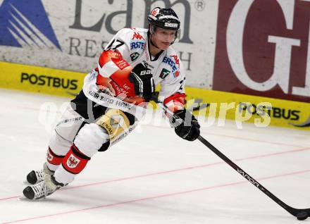 EBEL. Eishockey Bundesliga. EC VSV gegen HC TWK Innsbruck "Die Haie".  Andreas Hanschitz (Innsbruck). Villach, am 30.10.2012.
Foto: Kuess 


---
pressefotos, pressefotografie, kuess, qs, qspictures, sport, bild, bilder, bilddatenbank