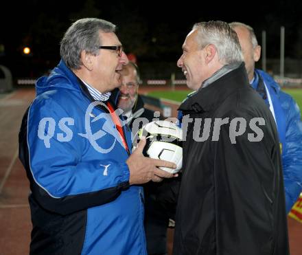 Fussball. OEFB Cup. VSV gegen Austria Wien. Buergemeister  Manzenreiter, Peter Hrstic. Villach, 31.10.2012. 
Foto: Kuess

---
pressefotos, pressefotografie, kuess, qs, qspictures, sport, bild, bilder, bilddatenbank