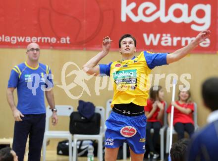 Volleyball. MEVZA. SK Aich/Dob gegen Kakanj.  Wojciech Wlodarczyk (Aich/Dob). Bleiburg, 24.10.2012.
Foto: Kuess
---
pressefotos, pressefotografie, kuess, qs, qspictures, sport, bild, bilder, bilddatenbank