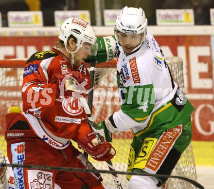 EBEL. Eishockey Bundesliga. EC KAC gegen HDD TELEMACH Olimpija Ljubljana. Markus Pirmann,  (KAC), Igor Cvetek  (Laibach). Klagenfurt, am 4.11.2012.
Foto: Kuess 


---
pressefotos, pressefotografie, kuess, qs, qspictures, sport, bild, bilder, bilddatenbank