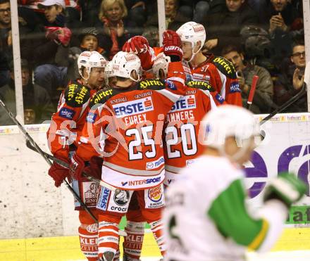 EBEL. Eishockey Bundesliga. EC KAC gegen HDD TELEMACH Olimpija Ljubljana. Torjubel KAC. Klagenfurt, am 4.11.2012.
Foto: Kuess 


---
pressefotos, pressefotografie, kuess, qs, qspictures, sport, bild, bilder, bilddatenbank