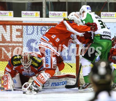 EBEL. Eishockey Bundesliga. EC KAC gegen HDD TELEMACH Olimpija Ljubljana. Johannes Reichel, SWETTE RenÃ©  (KAC), Jan Mursak (Laibach). Klagenfurt, am 4.11.2012.
Foto: Kuess 


---
pressefotos, pressefotografie, kuess, qs, qspictures, sport, bild, bilder, bilddatenbank