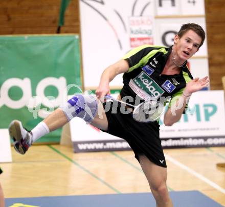 Badminton Bundesliga. ASKOE Kelag Kaernten gegen BSC 70 Linz. Paul Demmelmayer (Kaernten). KLagenfurt, am 10.11.2012.
Foto: Kuess
---
pressefotos, pressefotografie, kuess, qs, qspictures, sport, bild, bilder, bilddatenbank