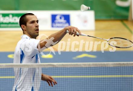 Badminton Bundesliga. ASKOE Kelag Kaernten gegen BSC 70 Linz. Krasimir Yankov (Kaernten). KLagenfurt, am 10.11.2012.
Foto: Kuess
---
pressefotos, pressefotografie, kuess, qs, qspictures, sport, bild, bilder, bilddatenbank