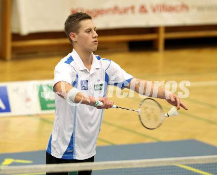 Badminton Bundesliga. ASKOE Kelag Kaernten gegen BSC 70 Linz. Dominik Trojan (Kaernten). KLagenfurt, am 10.11.2012.
Foto: Kuess
---
pressefotos, pressefotografie, kuess, qs, qspictures, sport, bild, bilder, bilddatenbank