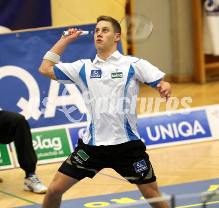 Badminton Bundesliga. ASKOE Kelag Kaernten gegen BSC 70 Linz. Dominik Trojan (Kaernten). KLagenfurt, am 10.11.2012.
Foto: Kuess
---
pressefotos, pressefotografie, kuess, qs, qspictures, sport, bild, bilder, bilddatenbank