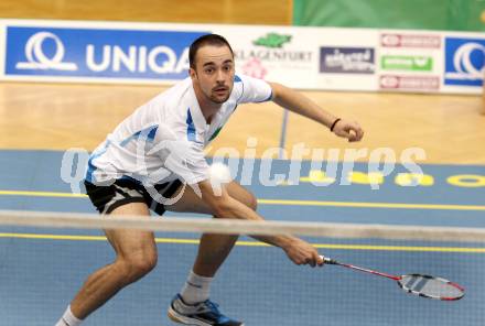 Badminton Bundesliga. ASKOE Kelag Kaernten gegen BSC 70 Linz. Ivan Rusev (Kaernten). KLagenfurt, am 10.11.2012.
Foto: Kuess
---
pressefotos, pressefotografie, kuess, qs, qspictures, sport, bild, bilder, bilddatenbank