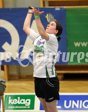 Badminton Bundesliga. ASKOE Kelag Kaernten gegen BSC 70 Linz. Jenny Ertl (Kaernten). KLagenfurt, am 10.11.2012.
Foto: Kuess
---
pressefotos, pressefotografie, kuess, qs, qspictures, sport, bild, bilder, bilddatenbank