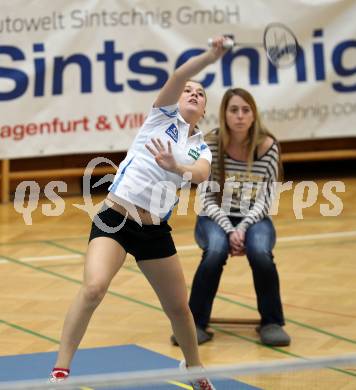 Badminton Bundesliga. ASKOE Kelag Kaernten gegen BSC 70 Linz. Anna Demmelmayer (Kaernten). KLagenfurt, am 10.11.2012.
Foto: Kuess
---
pressefotos, pressefotografie, kuess, qs, qspictures, sport, bild, bilder, bilddatenbank