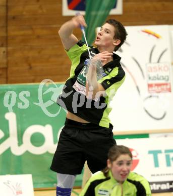 Badminton Bundesliga. ASKOE Kelag Kaernten gegen BSC 70 Linz. Paul Demmelmayer (Kaernten). KLagenfurt, am 10.11.2012.
Foto: Kuess
---
pressefotos, pressefotografie, kuess, qs, qspictures, sport, bild, bilder, bilddatenbank