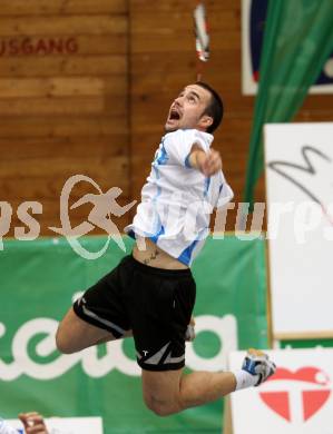 Badminton Bundesliga. ASKOE Kelag Kaernten gegen BSC 70 Linz. Ivan Rusev (Kaernten). KLagenfurt, am 10.11.2012.
Foto: Kuess
---
pressefotos, pressefotografie, kuess, qs, qspictures, sport, bild, bilder, bilddatenbank