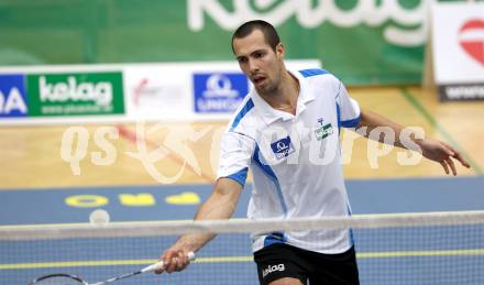 Badminton Bundesliga. ASKOE Kelag Kaernten gegen BSC 70 Linz. Krasimir Yankov (Kaernten). KLagenfurt, am 10.11.2012.
Foto: Kuess
---
pressefotos, pressefotografie, kuess, qs, qspictures, sport, bild, bilder, bilddatenbank