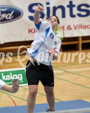 Badminton Bundesliga. ASKOE Kelag Kaernten gegen BSC 70 Linz. Belinda Heber (Kaernten). KLagenfurt, am 10.11.2012.
Foto: Kuess
---
pressefotos, pressefotografie, kuess, qs, qspictures, sport, bild, bilder, bilddatenbank