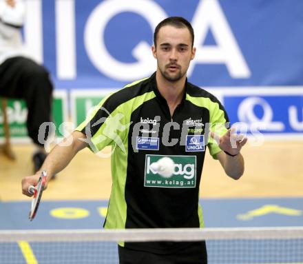 Badminton Bundesliga. ASKOE Kelag Kaernten gegen BSC 70 Linz. Ivan Rusev (Kaernten). KLagenfurt, am 10.11.2012.
Foto: Kuess
---
pressefotos, pressefotografie, kuess, qs, qspictures, sport, bild, bilder, bilddatenbank