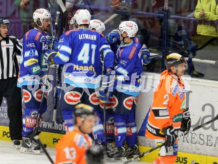 EBEL. Eishockey Bundesliga. EC VSV gegen Moser Medical Graz 99ers.  Torjubel VSV. Villach, am 14.11.2012.
Foto: Kuess 


---
pressefotos, pressefotografie, kuess, qs, qspictures, sport, bild, bilder, bilddatenbank