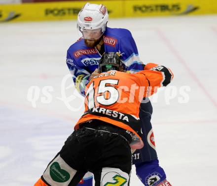 EBEL. Eishockey Bundesliga. EC VSV gegen Moser Medical Graz 99ers.  Rauferei, Schlaegerei, Brad Cole, (VSV), Matthias Iberer (Graz). Villach, am 14.11.2012.
Foto: Kuess 


---
pressefotos, pressefotografie, kuess, qs, qspictures, sport, bild, bilder, bilddatenbank