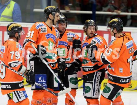 EBEL. Eishockey Bundesliga. EC VSV gegen Moser Medical Graz 99ers.  Torjubel Graz. Villach, am 14.11.2012.
Foto: Kuess 


---
pressefotos, pressefotografie, kuess, qs, qspictures, sport, bild, bilder, bilddatenbank