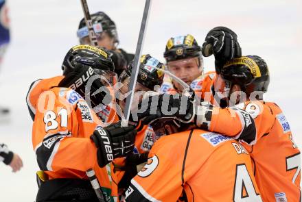 EBEL. Eishockey Bundesliga. EC VSV gegen Moser Medical Graz 99ers.  Torjubel Graz. Villach, am 14.11.2012.
Foto: Kuess 


---
pressefotos, pressefotografie, kuess, qs, qspictures, sport, bild, bilder, bilddatenbank