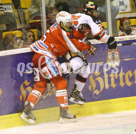 EBEL. Eishockey Bundesliga. EC KAC gegen HC Orli Znojmo.  David Schuller,  (KAC), Lubomir Stach (Znojmo). Klagenfurt, am 14.11.2012.
Foto: Kuess 


---
pressefotos, pressefotografie, kuess, qs, qspictures, sport, bild, bilder, bilddatenbank