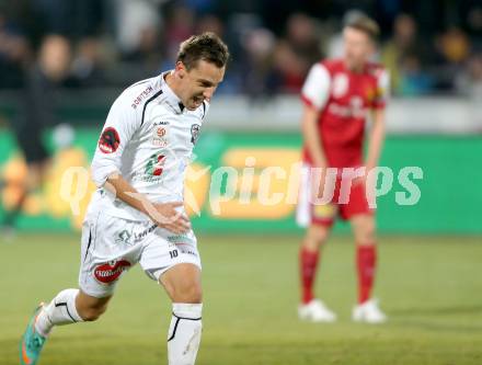 Fussball. Bundesliga. RZ Pellets WAC gegen FC Admira Wacker Moedling.  Torjubel Michael Liendl (WAC). Wolfsberg, 17.11.2012.
Foto: Kuess

---
pressefotos, pressefotografie, kuess, qs, qspictures, sport, bild, bilder, bilddatenbank