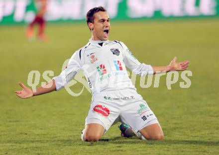 Fussball. Bundesliga. RZ Pellets WAC gegen FC Admira Wacker Moedling.  Torjubel Michael Liendl (WAC). Wolfsberg, 17.11.2012.
Foto: Kuess

---
pressefotos, pressefotografie, kuess, qs, qspictures, sport, bild, bilder, bilddatenbank