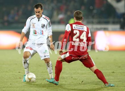 Fussball. Bundesliga. RZ Pellets WAC gegen FC Admira Wacker Moedling.  Michael Liendl, (WAC), Marcel Sabitzer  (Moedling). Wolfsberg, 17.11.2012.
Foto: Kuess

---
pressefotos, pressefotografie, kuess, qs, qspictures, sport, bild, bilder, bilddatenbank